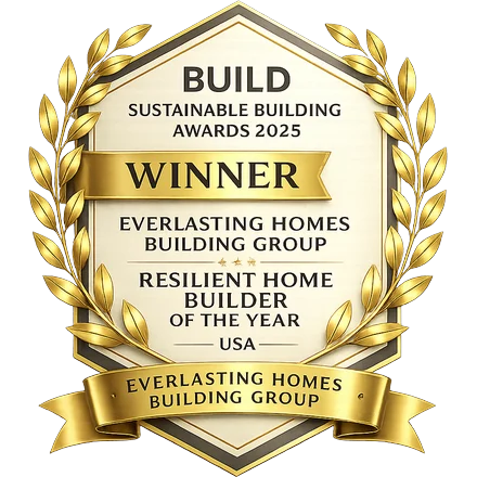 BUILD Sustainable Building Awards 2025 Winner, Resilient Home Builder of the Year USA